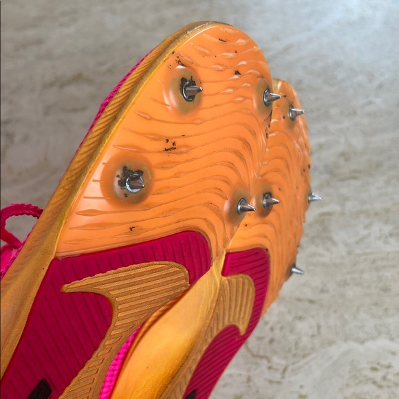 Nike Zoom Rival Distance Track Field Running Spikes Pink DC8725-600 Mens 7.5 - Picture 9 of 14